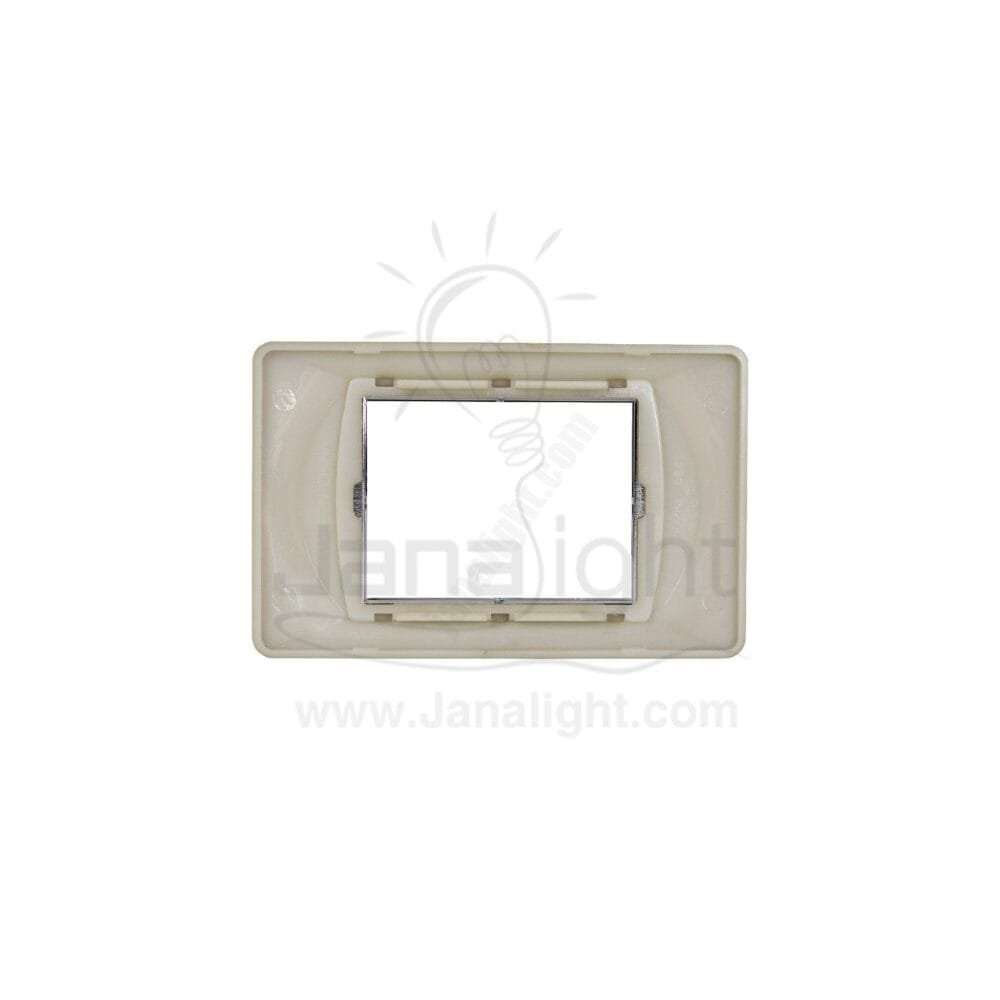 وش ميتاليك SANSHE 3436 Metallic 3 gang screwless wall plate switch cover Sanshe
